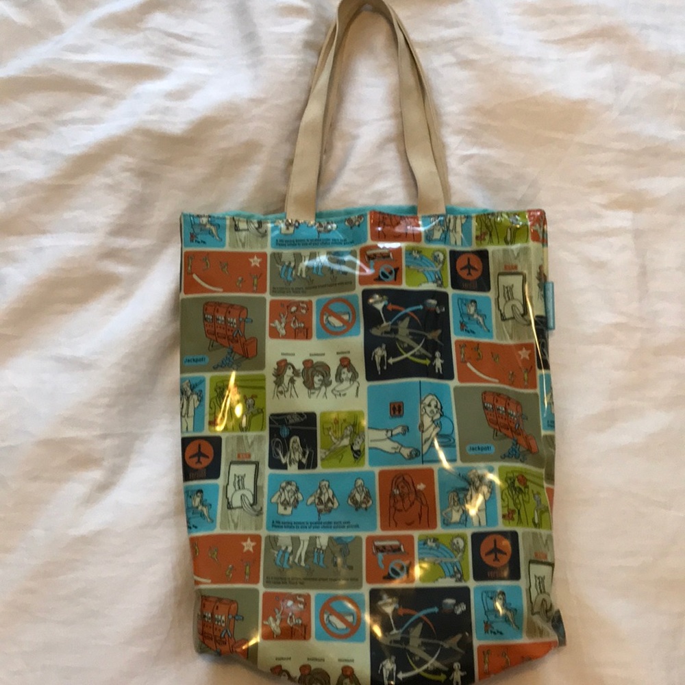 Tote bag, vinyl.